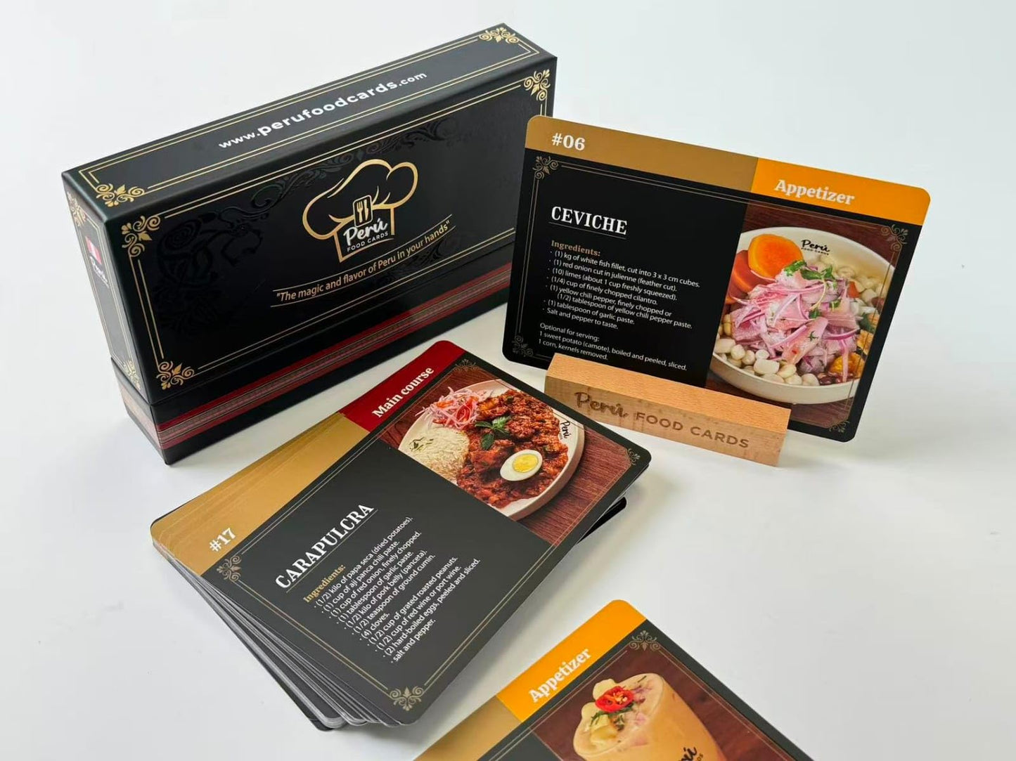 Peruviaan Food Peru Food Cards - Version in English - Flash Cards New Experience to Cook a Peruvian Traditional Food 45 Recepies Step by Step wiht QR