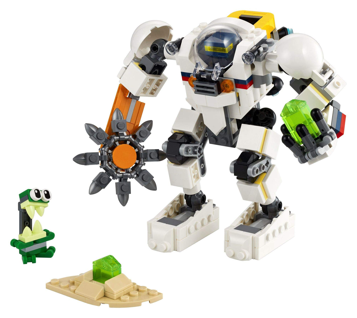 LEGO Creator 3in1 Space Mining Mech 31115 Building Kit Featuring a Mech Toy, Robot Toy and Alien Figure; Makes The Best Toy for Kids Who Love Creative