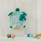Copper Pearl Oceana Extra-Large Mesh Bath Toy Holder with Suction Cups: Quick-Dry Bath Toy Storage Net for Bathtub
