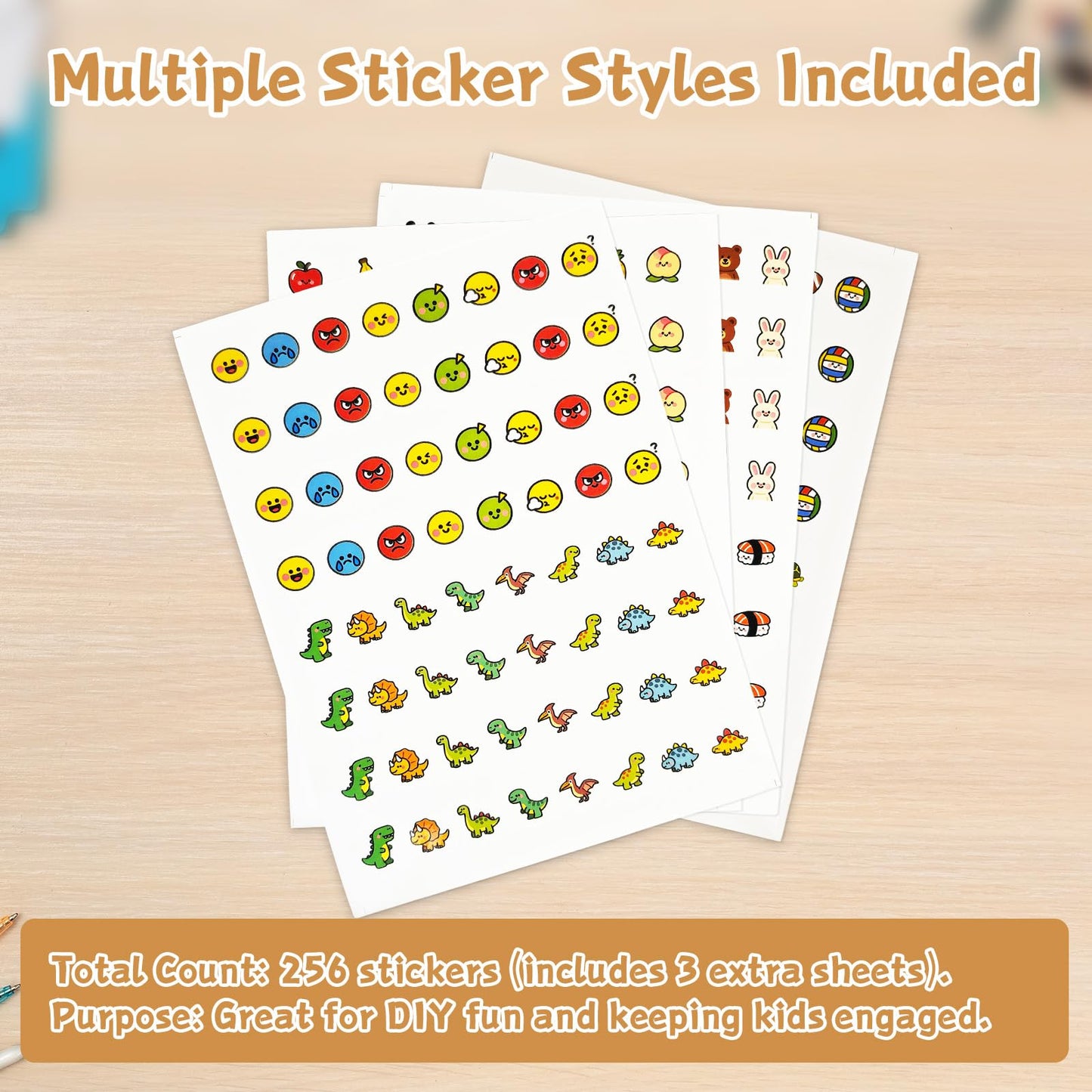 lovivid 65 Tiles 30mm Seaside Escape Game Block Matching Game for Kids, Vita Mahjong Game Set in ABS Plastic Material Set with 4 DIY Stickers (White)