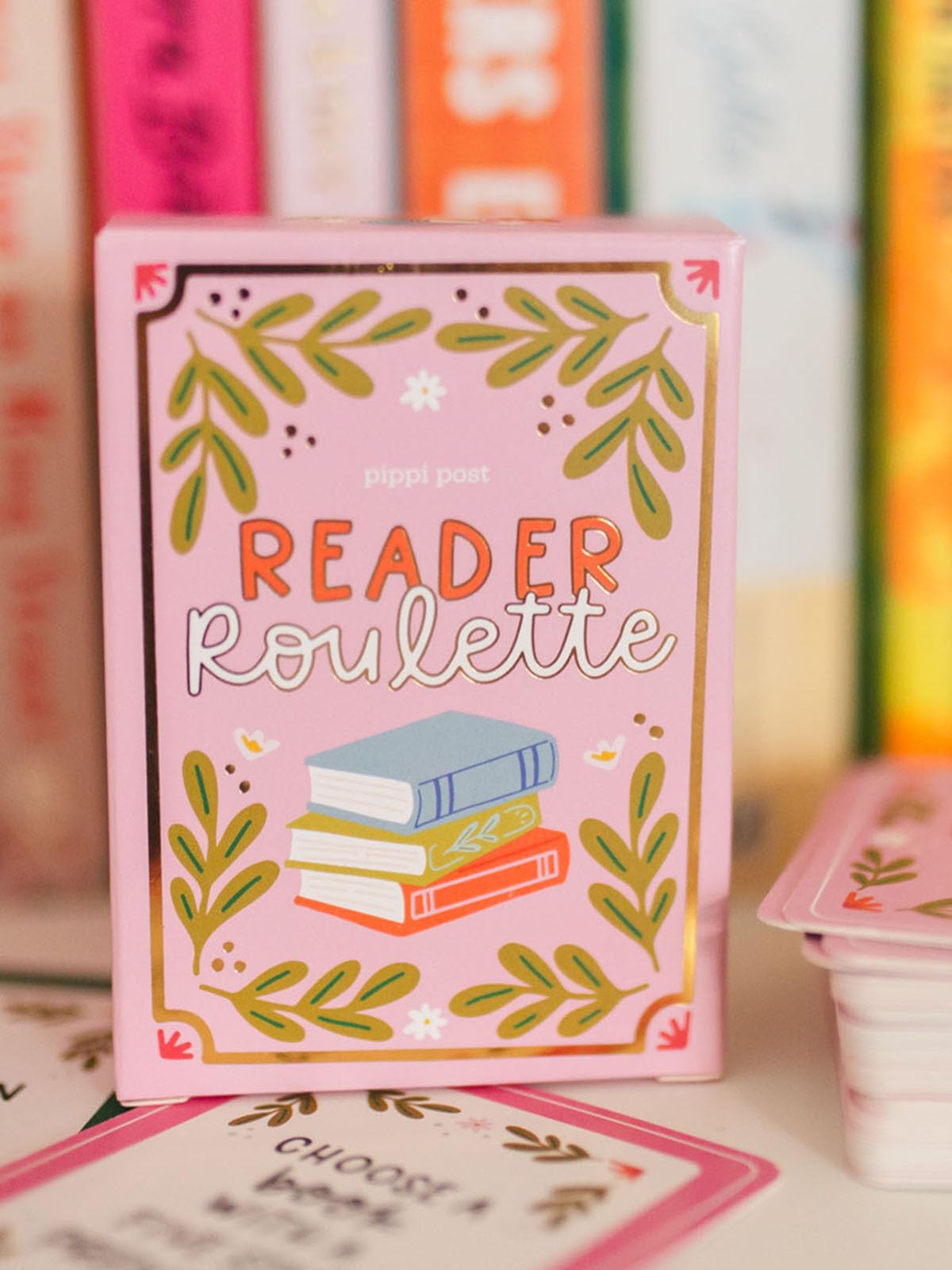Pippi Post Reader Roulette Card Game, 54 Prompt Cards to Choose Next Book