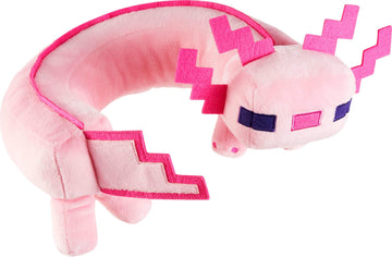 Mattel Minecraft Axolotl Neck Pillow, Plush Toy