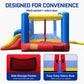 OZIS 12FT Inflatable Bounce House with Double Slides & Basketball Hoop, Blow Up Jumping Bouncy Castle with Blower, Bounce House for Kids Suitable