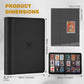 Trading Card Binder, Card Binder 9 Pocket for Trading Cards, Holds 540 Cards, Zippered Premium Card Collection Binder Album for Game Card, Sports