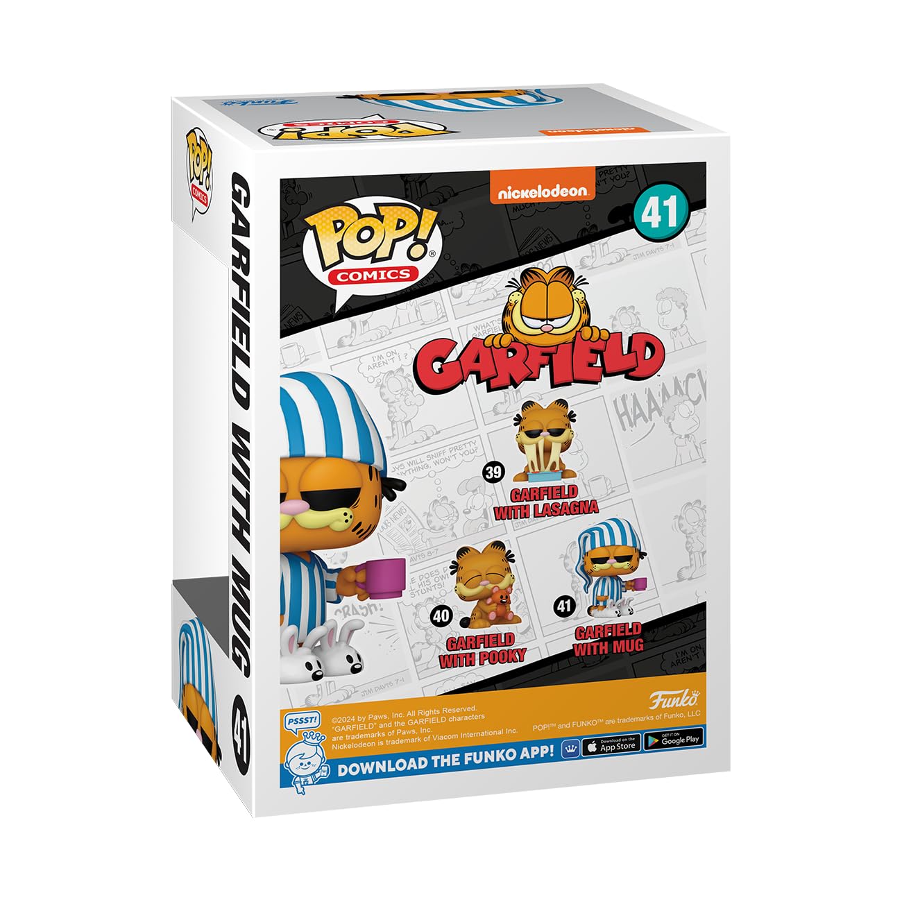 Funko POP! Comics: Garfield- Garfield with Mug - Collectable Vinyl Figure - Gift Idea - Official Merchandise - for Kids & Adults - Cartoons Fans