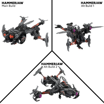 Snap Ships - KOMPLEX Hammerjaw K.L.A.W. Gunship - Building Toy Sets - 3 Builds - Ages 8+