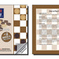 Fun+1 Toys! Classic Wood Checkers Stackable Pieces - Set of 26 Total Checkers Pieces in a Velvet Drawstring Storage Pouch. Each Piece 1.125-Inch Wide