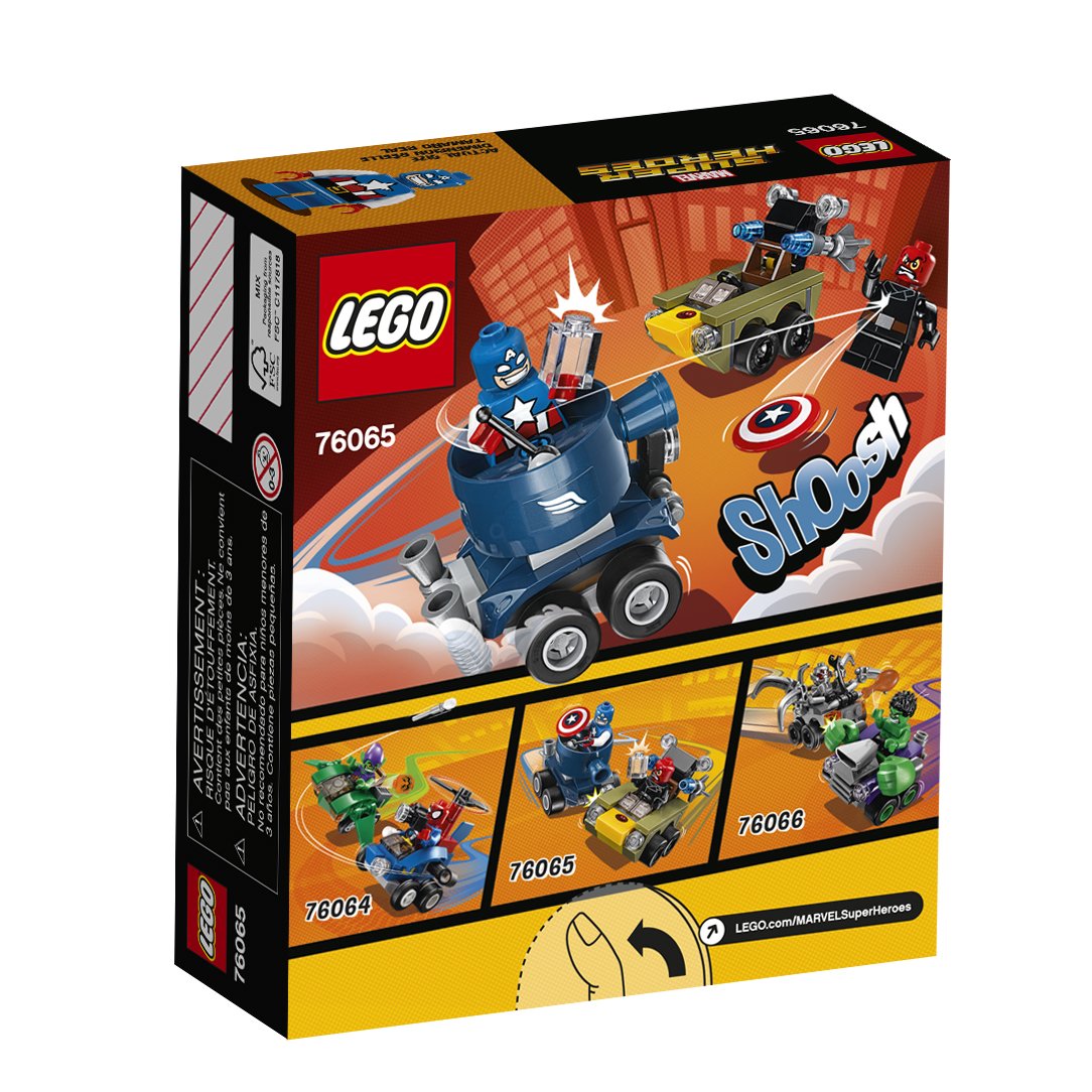 LEGO Super Heroes Mighty Micros: Captain America vs Red Skull 76065 Building Kit (95 Piece)