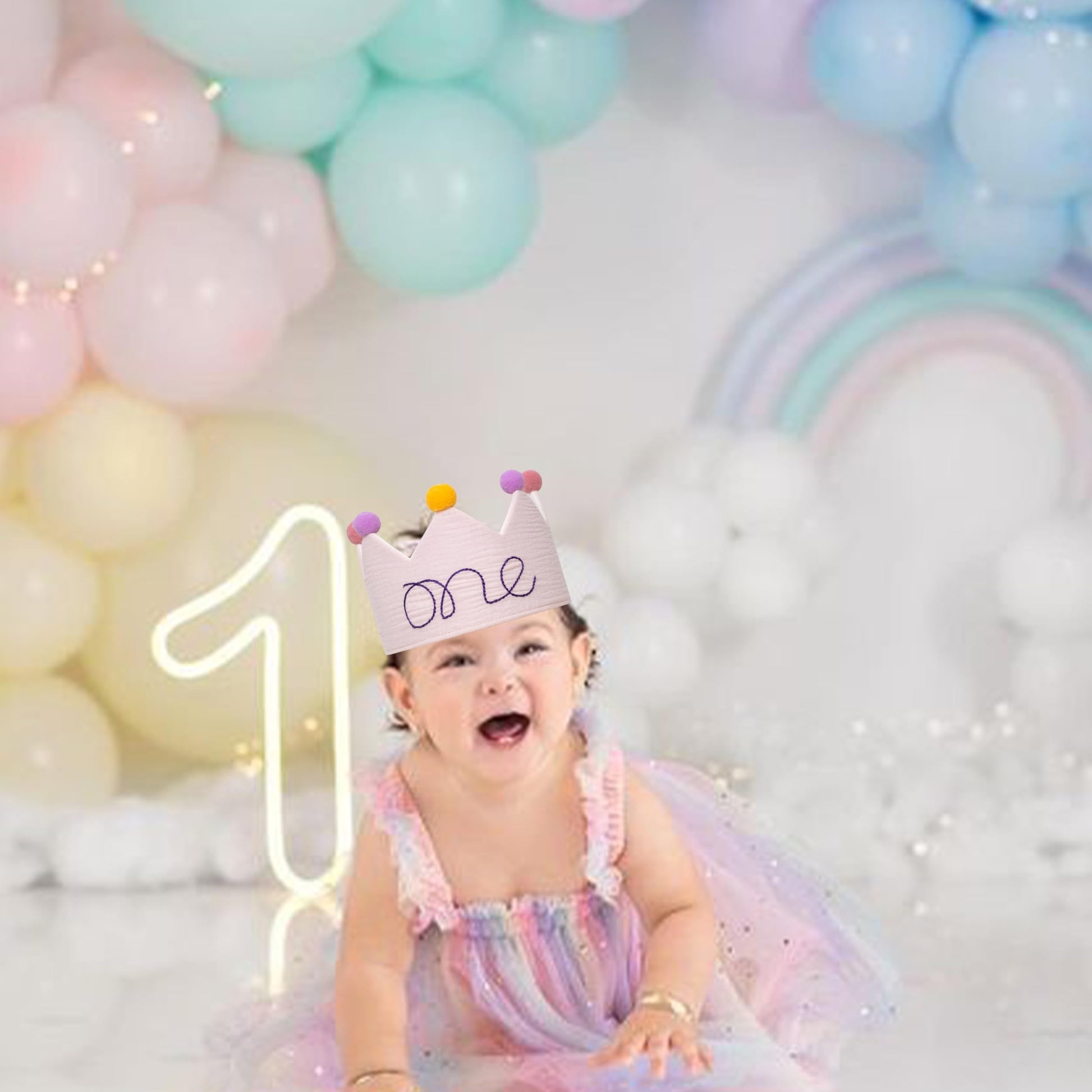 Fenzpartee First Birthday Party Hat for Boy and Girl