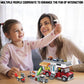 CSNRHG Camping Van Construction Toy 924 Pieces Building Block Set with Picnic Table Grill & Fire Scene Gift for Kids Teens & Vehicle Fans