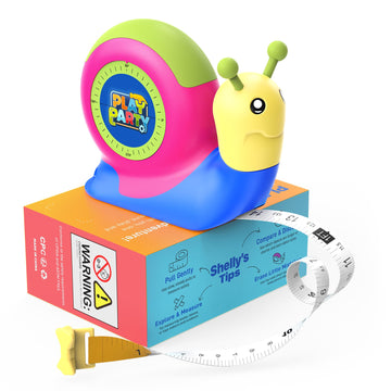 PLAYPARTY 8ft Kids Tape Measure, STEM Educational Tool for Kids 3+, Green