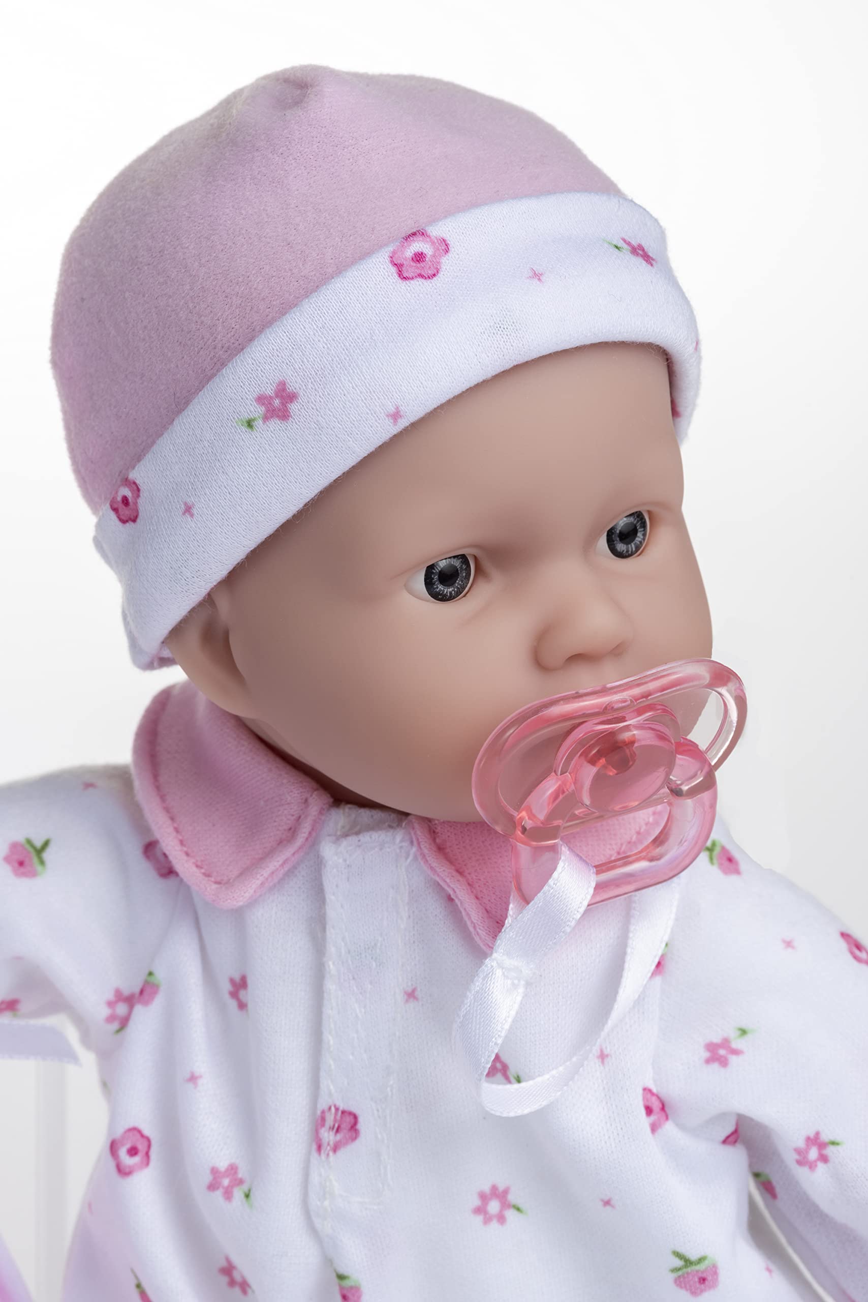 JC Toys La Baby Caucasian Baby Doll Set - 11 Inch Soft Baby Doll | Washable |Removable Pink Outfit w/ Hat & Blanket | For Children 12 Months +