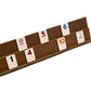 Bello Games New York, Inc. Spring Street Deluxe Designer Rummy Game Set with Wooden Racks and Large Size Engraved Numbers in a Blue Velour Case