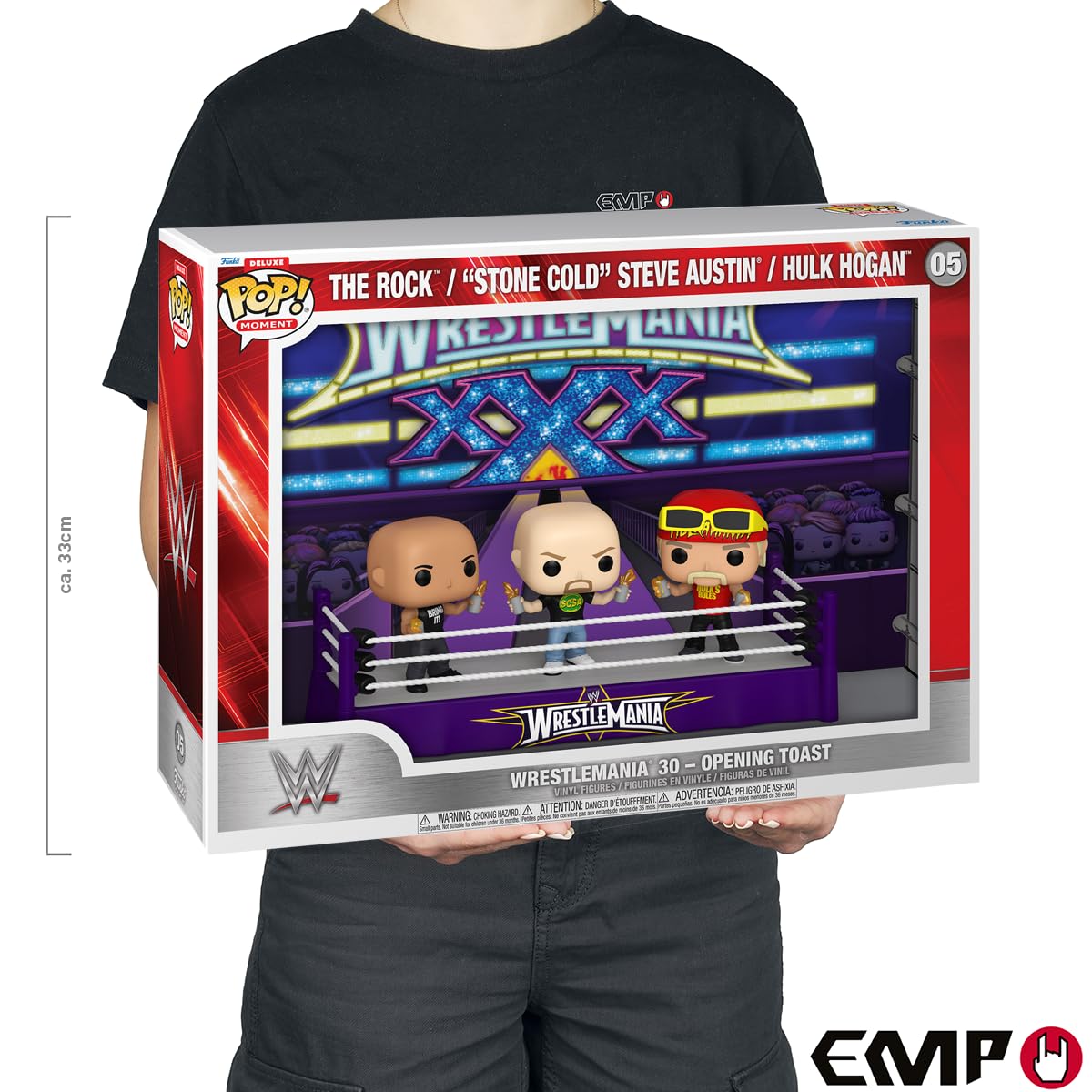 Funko Pop! Moments Deluxe: WWE - Wrestlemania 30 - Opening Toast, The Rock, Stone Cold Steve Austing, Hulk Hogan