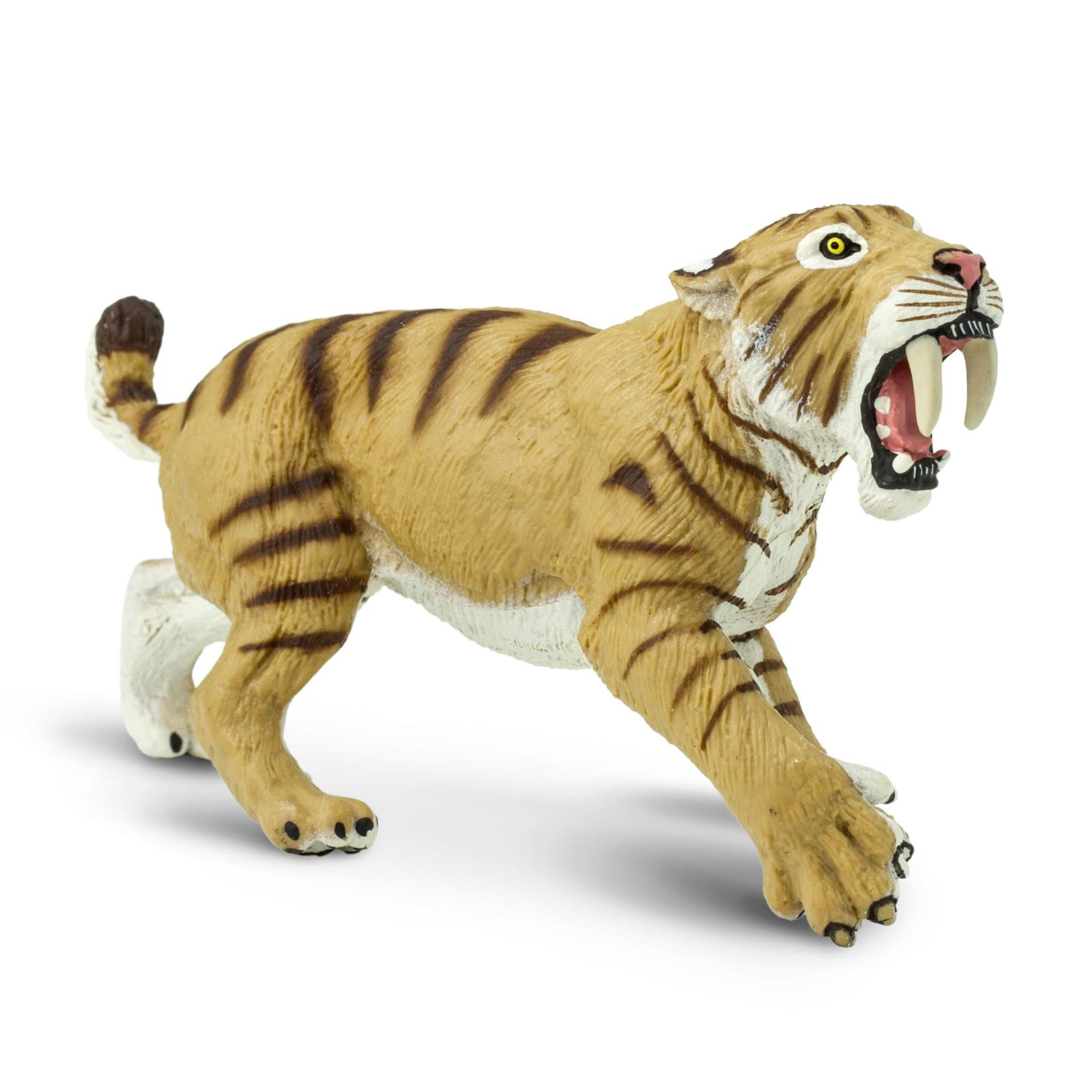 Safari Ltd. Smilodon Figurine - 4" Sabre-Toothed Tiger Figure - Educational Toy for Boys, Girls, and Kids Ages 3+