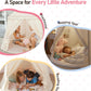 Play Tent, Large Playhouse Kids Castle Play Tents with Carry Bag, Indoor Outdoor Game Tent, Portable Children Yurt Tents, Birthday Gift for Boys