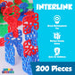 Play Build Interlinks Connector Building Toys, Interlocking Stem Toys for Boys and Girls, Baby and Toddler Toys, Creative Construction Stem Building