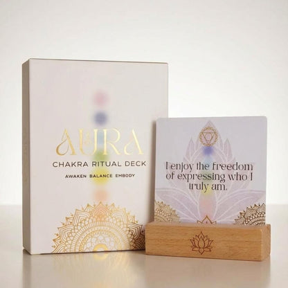 Getta Girl Aura Chakra Affirmations & Ritual Deck: 57 Daily Mindfulness & Meditation Activity Cards | Balance Mind, Body & Spirit | Wellness Self-Care