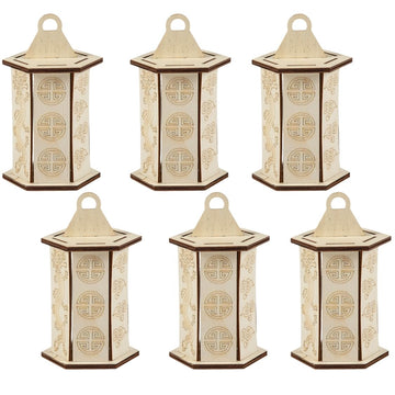 Fun Express Color Your Own Asian Lanterns - 6 Pieces
