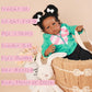 Rebornova Reborn Baby Dolls Black Girl, African American 20 Inch Realistic Newborn Baby Dolls with Lifelike Soft Body Silicone Limbs Birthday Gift Set