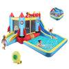 DREAMVAN Kids Bounce House with Blower Inflatable Bounce Houses Double Slide Climbing Wall and Ball Pit/Pool Splash Big Bouncy House Bouncing Rocket