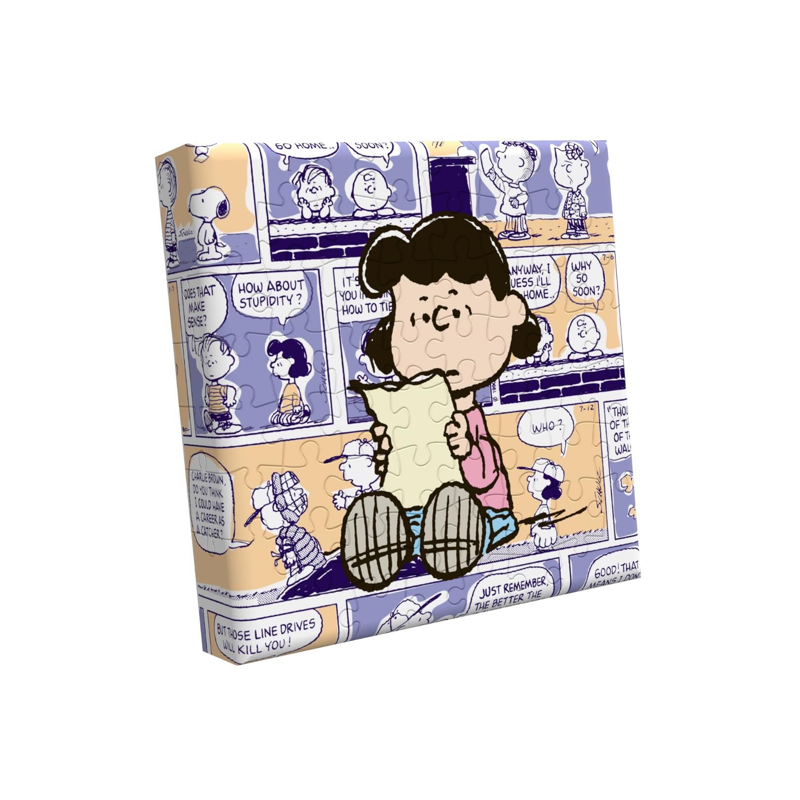 Hands Craft Peanuts Lucy Puzzle - Mini Collectible Puzzle for Beginners & Adults Featuring Classic Peanuts Comic Strip Artwork in a Fun Canvas Design