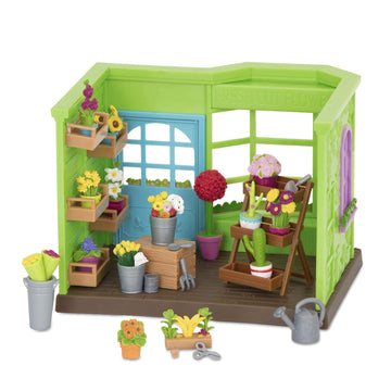 Lil Woodzeez - Toy Figures Playhouse - Flower Shop - Stackable - 3+ Years