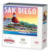 Boardwalk San Diego 500 Piece Jigsaw Puzzle Scenic California Beach Puzzles with Premium Box, Gift for Adults and Family 16"x20"