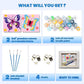 askkqtx 2 Pack Butterfly Paint by Number for Kids,Easy Paint by Numbers for Kids Ages 8-12,DIY Acrylic Oil Painting Kits for Home Wall Decor and Girls
