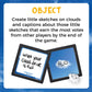 MindWare A Daily Cloud Family Game - Fun Drawing & Caption Card Game for Kids, Teens & Adults - Family Game Night, Boosts Creativity & Storytelling