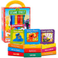 Sesame Street Board Books Set Toddlers Babies Bundle - Pack of 12 Chunky My First Library Board Book Block with Stickers | Elmo Books for Infants