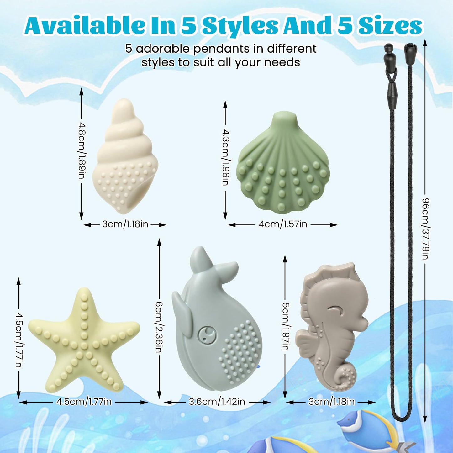 Suhunide Chew Necklaces for Sensory Kids - Specially Designed for Autism