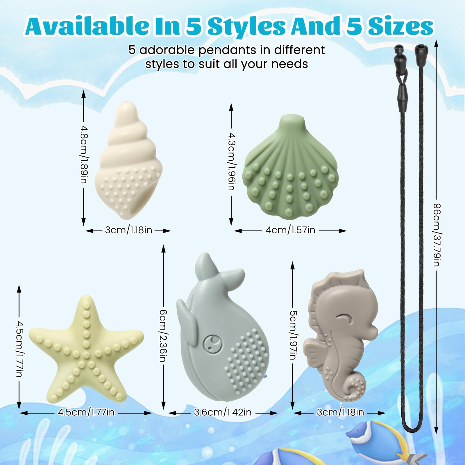 Suhunide Chew Necklaces for Sensory Kids - Specially Designed for Autism