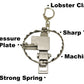 Trappy - The Original MINI Bear Trap Keychain That Works - Silver,1 Pack