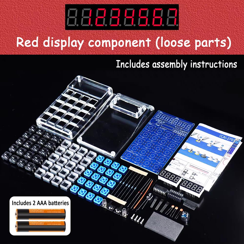 DIY Electronics Calculator Solder Practice Kit for STEM Classroom/Home