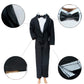 BJDBUS 2 Sets Formal Office Suits Including Black Coat , White Coat , White Shirt with Bow-Knot , Black Trousers Groom Wedding Tuxedo for 11.5 Inch