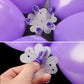 100 Pieces Flower Balloon Clips Balloons Holder Balloon Arch Clips for Baby Shower Wedding Event Decorations Birthday Party Supplies (Flower Style)