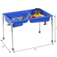 Children's Factory Neptune 24" Large Sensory Table, Sandbox with Lid, Water Table for Kids Blue