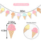 Ice Cream Happy Birthday Banner,Ice Cream Birthday Party Decoration