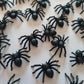 Miniature Black Spiders, Tiny Halloween Spiders, Mini for Halloween Miniatures Embellishments, Fake Bakes, Fairy Gardens, Dollhouse, Party Decors