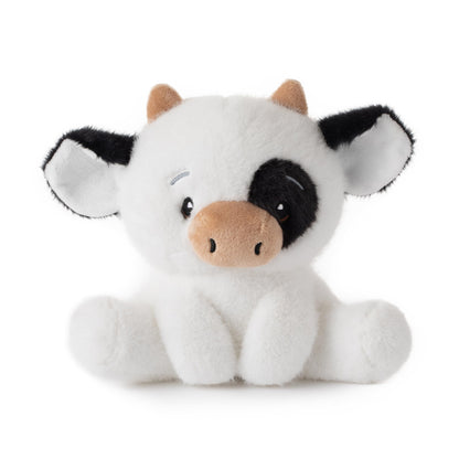 The Petting Zoo Cow Stuffed Animal Plushie, Gifts for Kids, Snugletz Zoologee Plush Toy, 7 in
