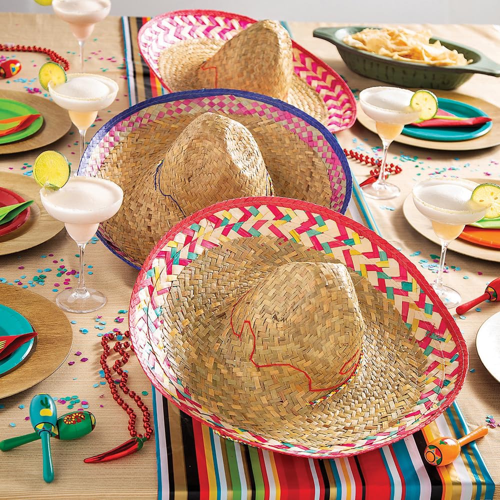 Fun Express Fiesta Sarape Plastic Tablecloth Roll
