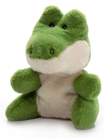 The Petting Zoo Alligator Stuffed Animal Plushie, Gifts for Kids, Nuggetz Wildlife Animals, Green Gator Plush Toy 6 Inches