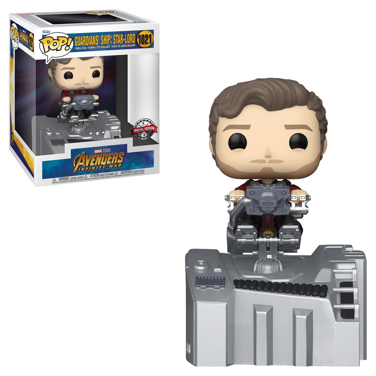 Funko Guardians' Ship: Star-Lord Deluxe Special Edition Pop! Vinyl Figure #216 - Official Marvel Avengers Infinity War Collectible