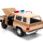 Jada Stranger Things Hopper's Chevy Blazer 1980 Die-Cast Car with Police Badge 1:24 Scale Collectible Vehicle Toys