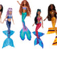 Mattel Disney The Little Mermaid Ultimate Ariel Sisters 7-Pack Set, Collection of 7 Fashion Mermaid Dolls, Toys Inspired by The Movie
