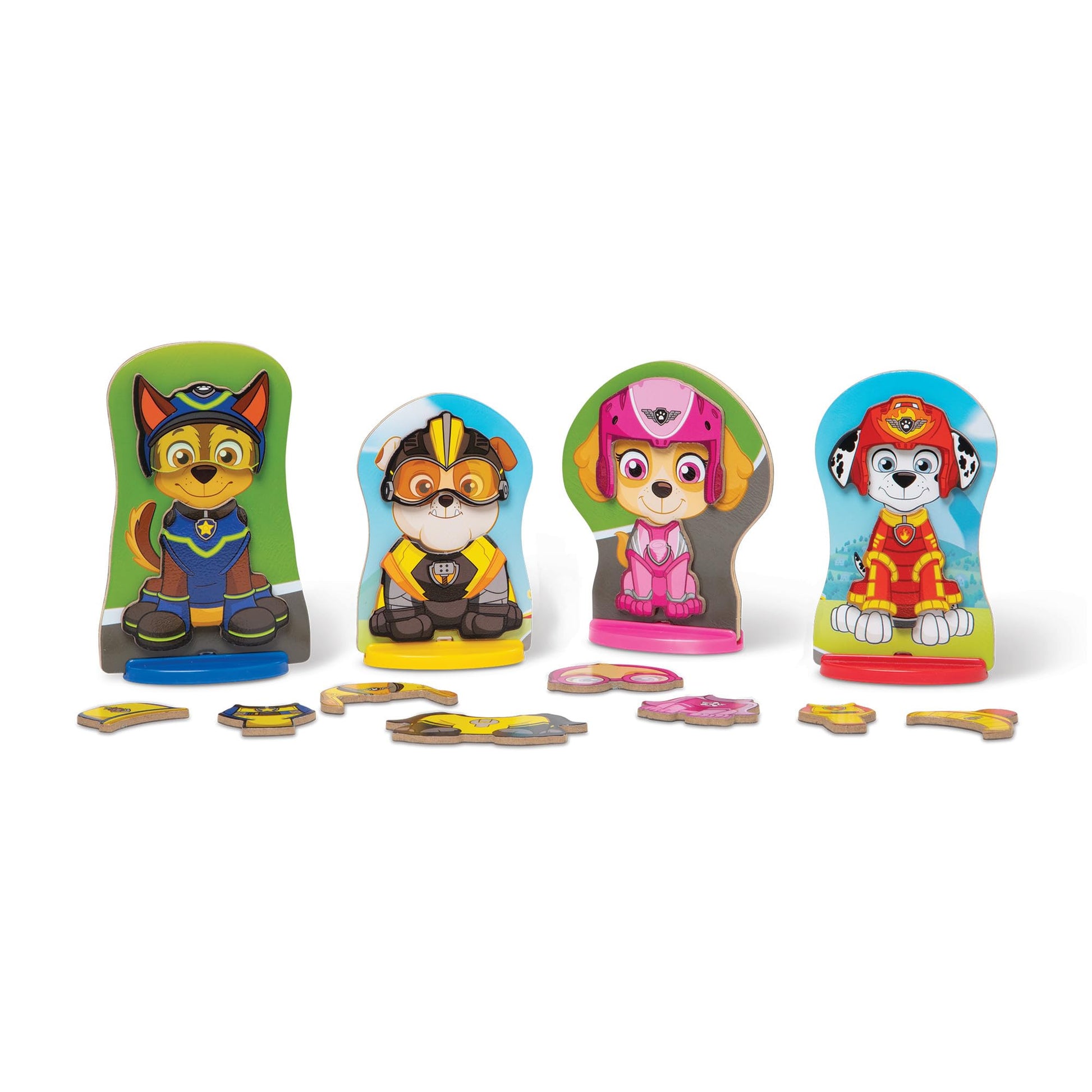 Melissa & Doug PAW Patrol Wooden Magnetic Pretend Play (64 Pieces)