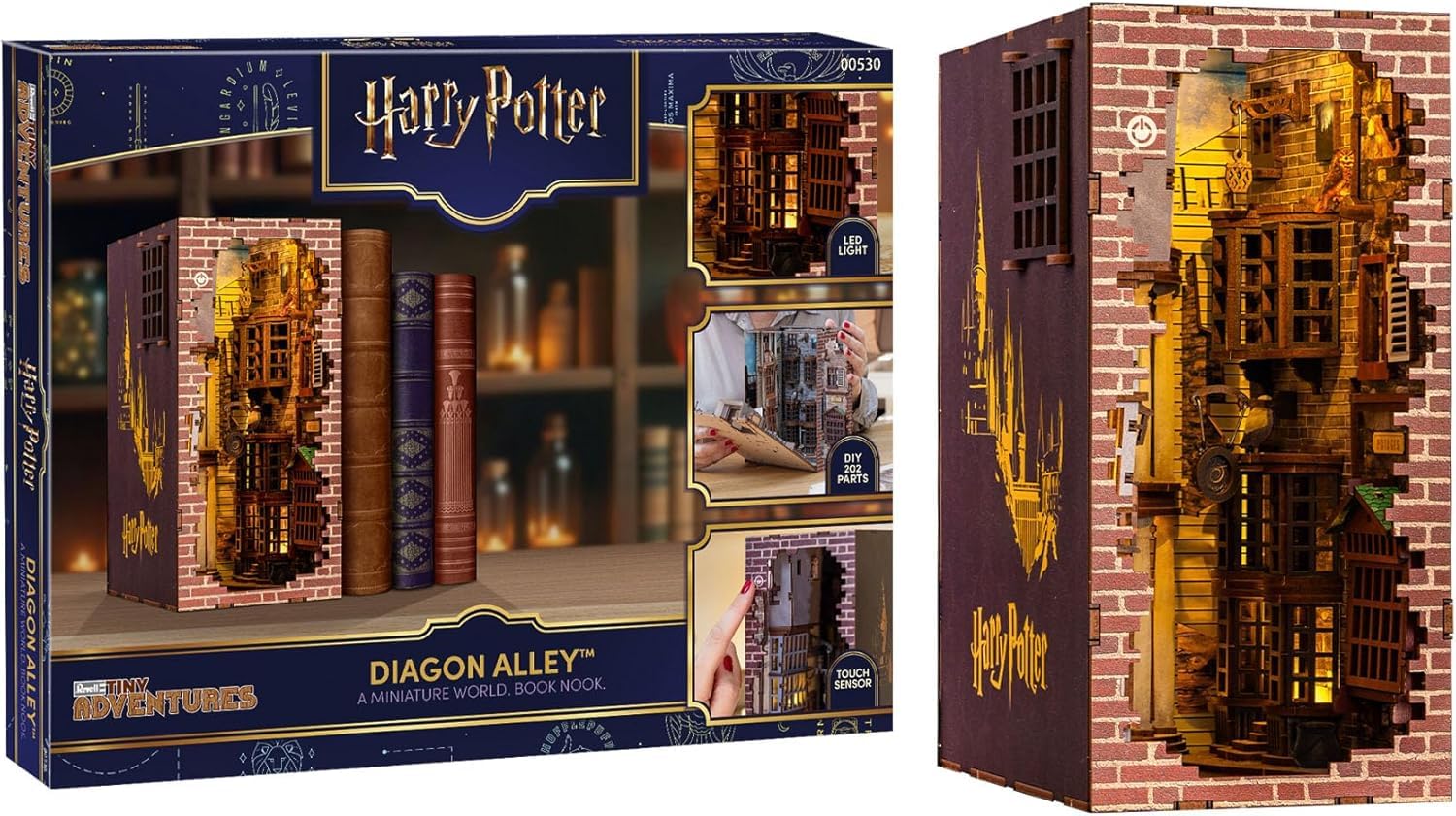 Revell Harry Potter Diagon Alley 3D Book Nook Wooden Puzzle Kit