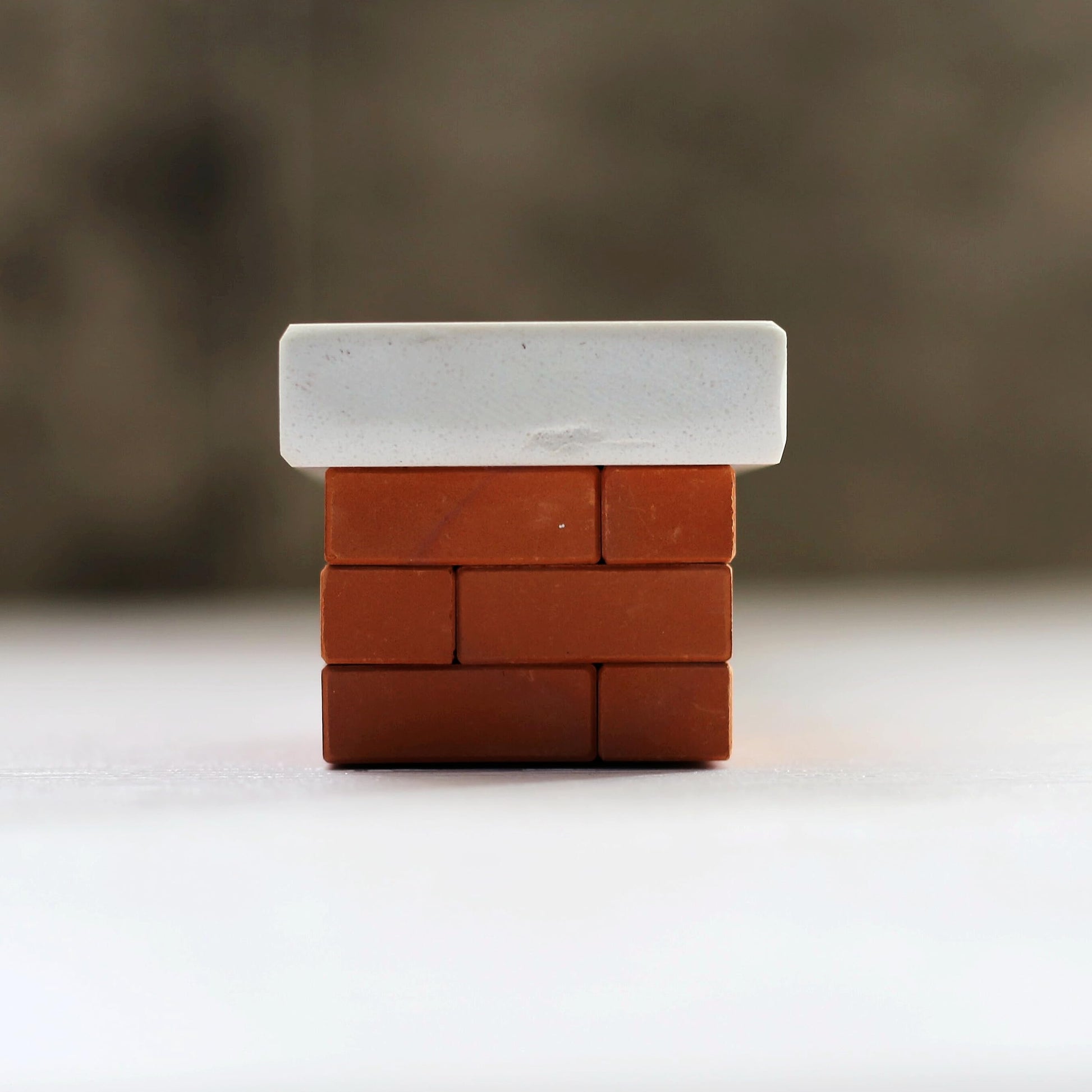 NOAHWOOD Fingerboard Obstacles (24pcs Red Brick White Stone Park Bench)