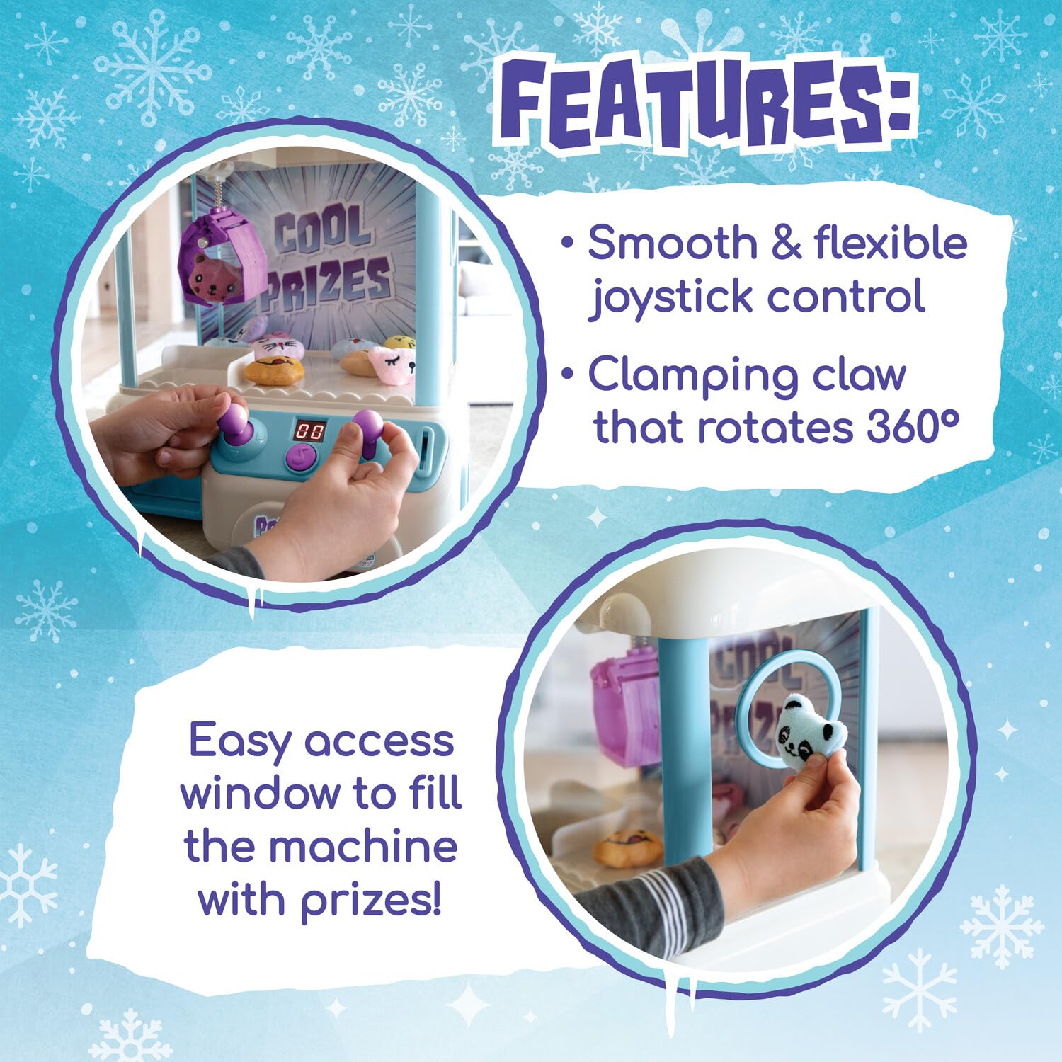 MindWare Polar Bear Prize Machine Crane Game - Electronic Arcade Game Machine for Ages 3 and Up
